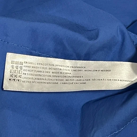 En Saison Smocked Sun Dress Blue XS New With Tags | Rickrack Trim Cotton Blend - Picture 8 of 8